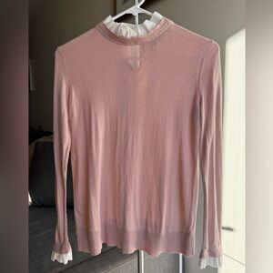 14th & Union Pink Blouse with White Accents